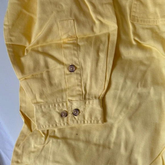5X Silhouette Womens Casual Yellow Button Down Shirt - Vintage NEW - Picture 5 of 5